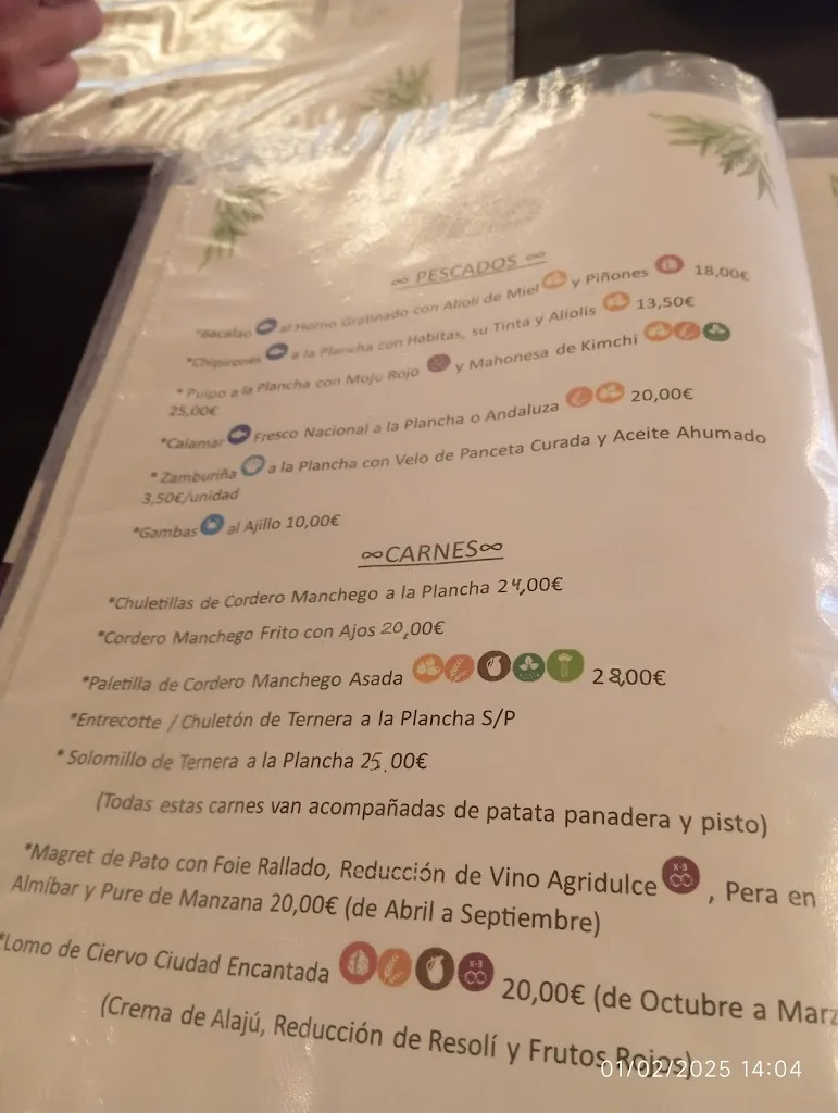 Menu_Hostal Rural & Restaurante La Muralla_Belmonte_image_1