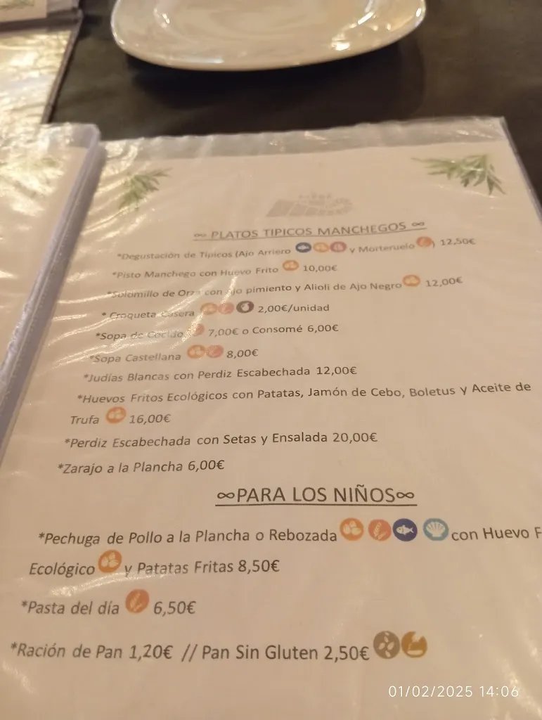 Menu_Hostal Rural & Restaurante La Muralla_Belmonte_image_2