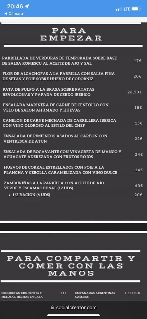 Menu_Restaurante Arturo's Planetario_Buendía_image_4