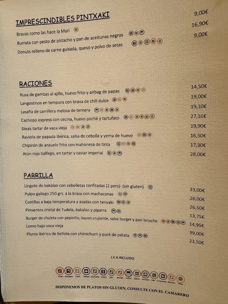 Menu_Pintxaki Pozuelo_Pozuelo_immagine_2