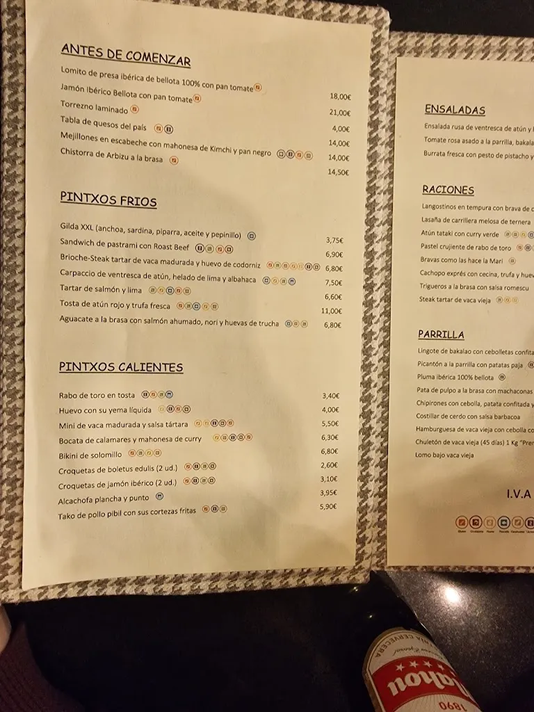 Menu_Pintxaki Pozuelo_Pozuelo_immagine_3