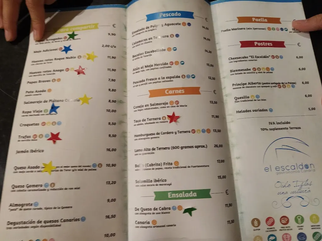 Menu_El Escaldón Gastronomía Canaria_Cañaveras_image_4