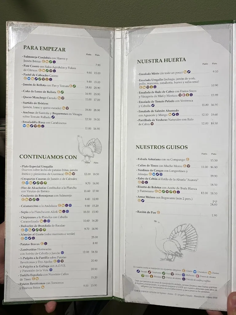 Menu_El Urogallo I Restaurante Pozuelo_Pozuelo_image_3