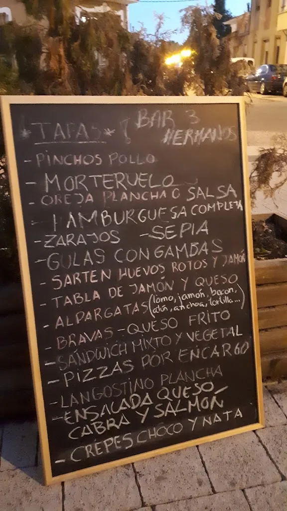 Menu_Bar - Hostal Tres Hermanos_Cardenete_immagine_1