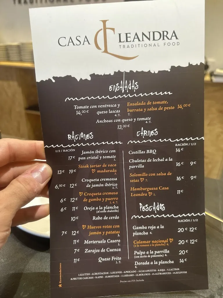Menu_Casa Leandra_Cañaveruelas_image_1