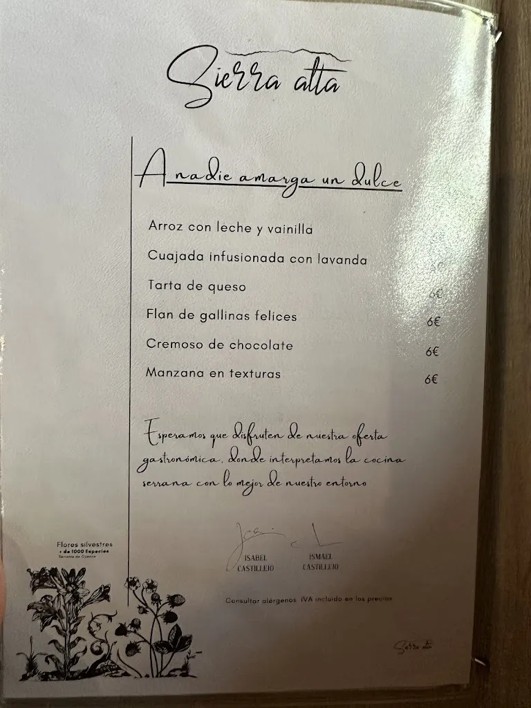 Menu_Restaurante Sierra Alta_Castillejo-Sierra_image_2