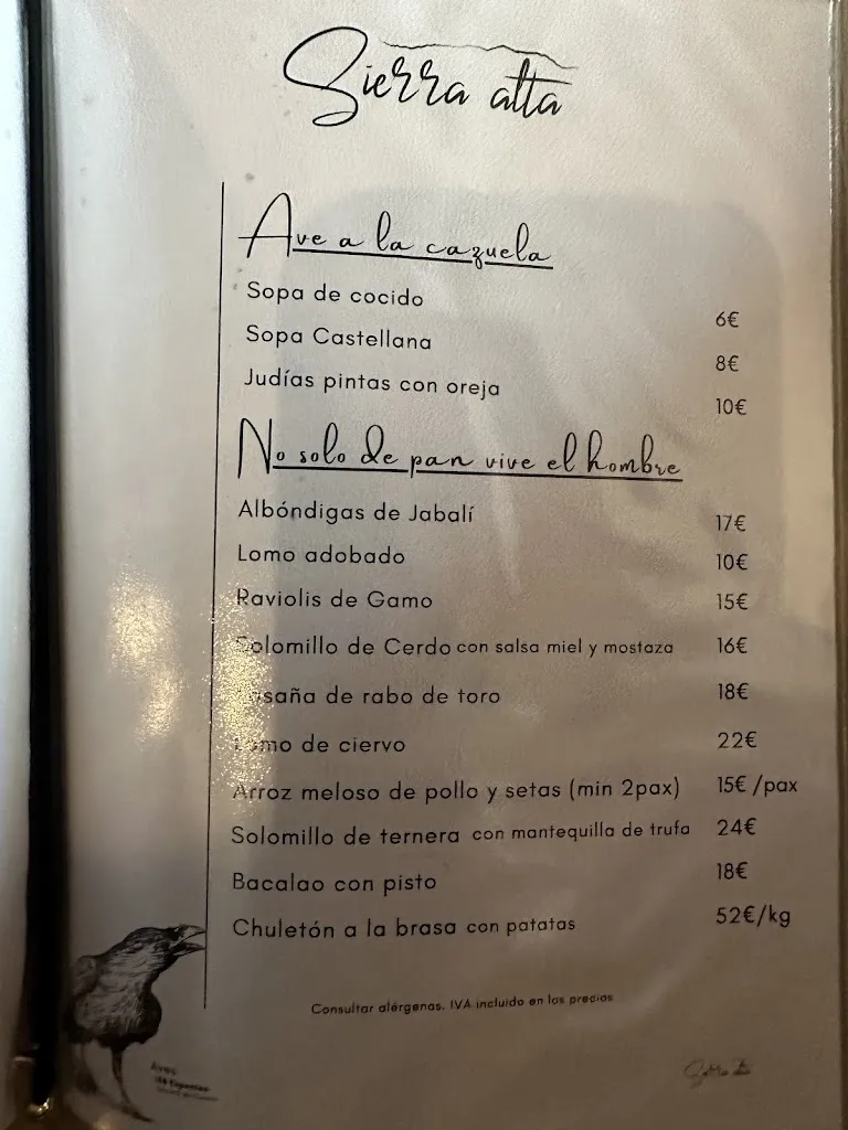 Menu_Restaurante Sierra Alta_Castillejo-Sierra_image_4