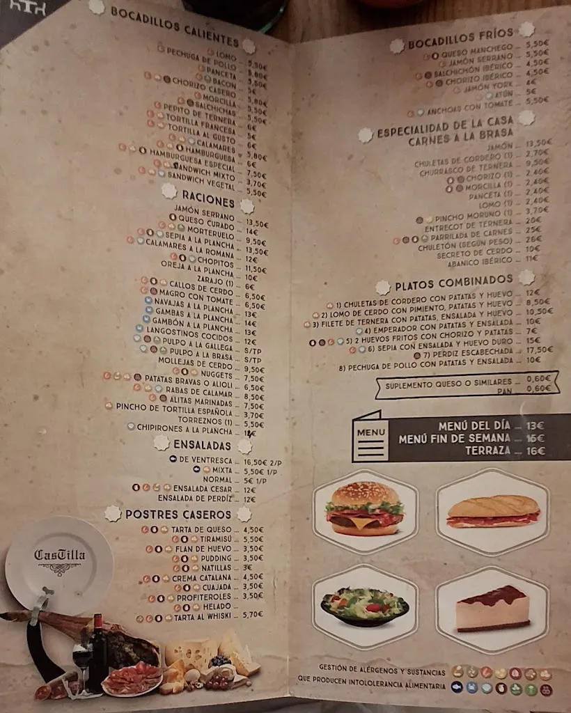 Menu_Hostal Restaurante Castilla_Castillo-Albaráñez_image_4