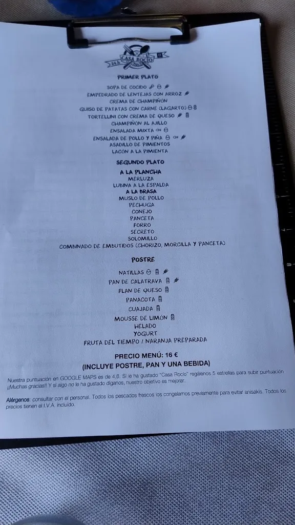 Menu_Casa Rocio_Castillejo de Iniesta_image_1