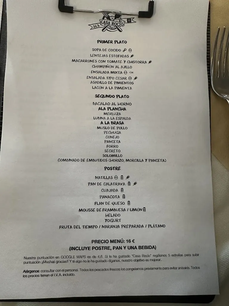 Menu_Casa Rocio_Castillejo de Iniesta_image_2