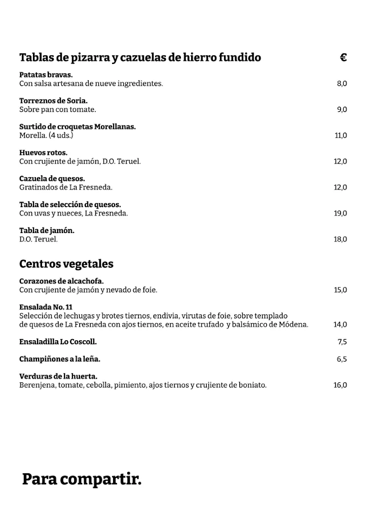 Menu_LO COSCOLL - Cocina a la leña_Fresneda de la Sierra_image_1