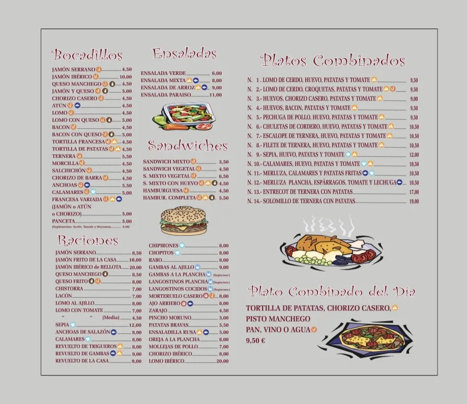 Menü_Restaurante Paraíso_Honrubia_Bild_2