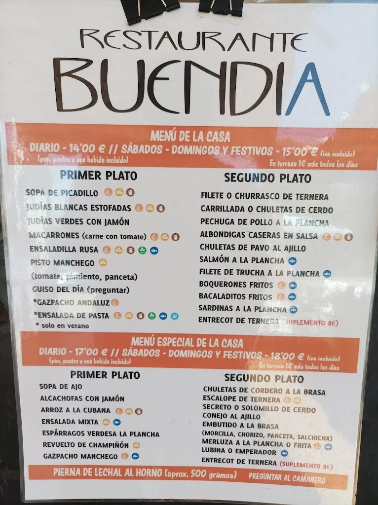 Menü_Restaurante Buendía_Honrubia_Bild_4