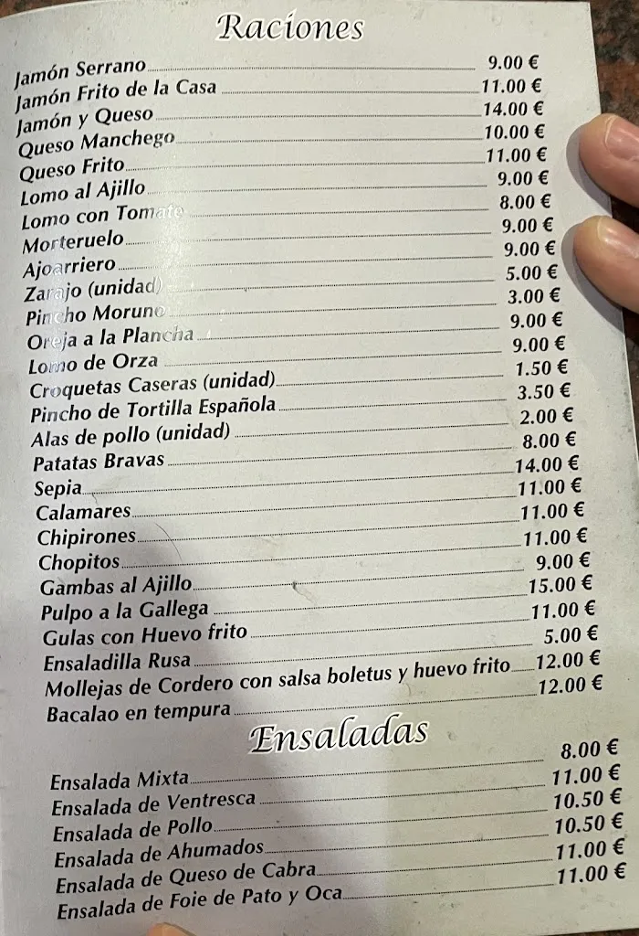 Menu_Hostal Restaurante Marino_Honrubia_immagine_1