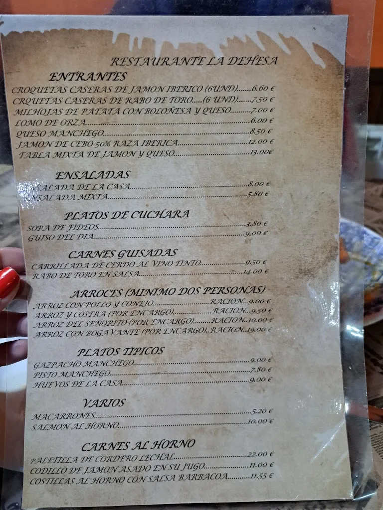 Menu_Restaurante La Dehesa Riópar_Riópar_image_2