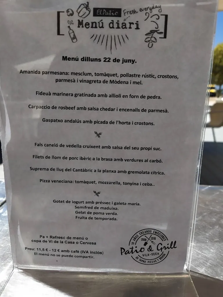 Menu_EL Pati&Grill pizzes a la brasa i de tapes_Lagunaseca_image_2