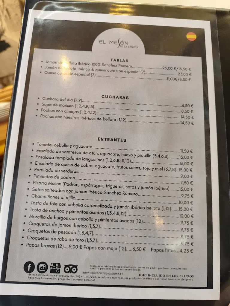 Menu_El Mesón De La Laguna_Lagunaseca_image_2