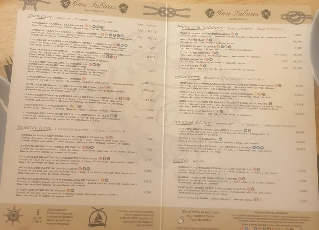 Menu_CAN TABARES TAPERIA RESTAURANT_Lagunaseca_image_1