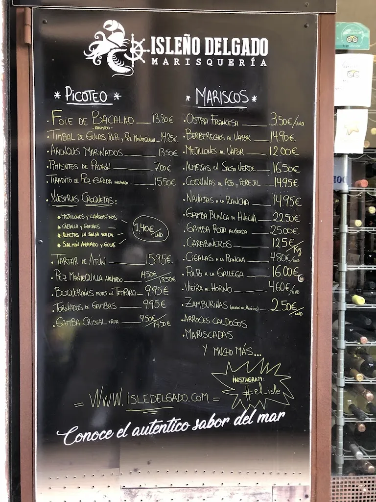 Menu_Isleño Delgado Marisqueria_Lagunaseca_image_3