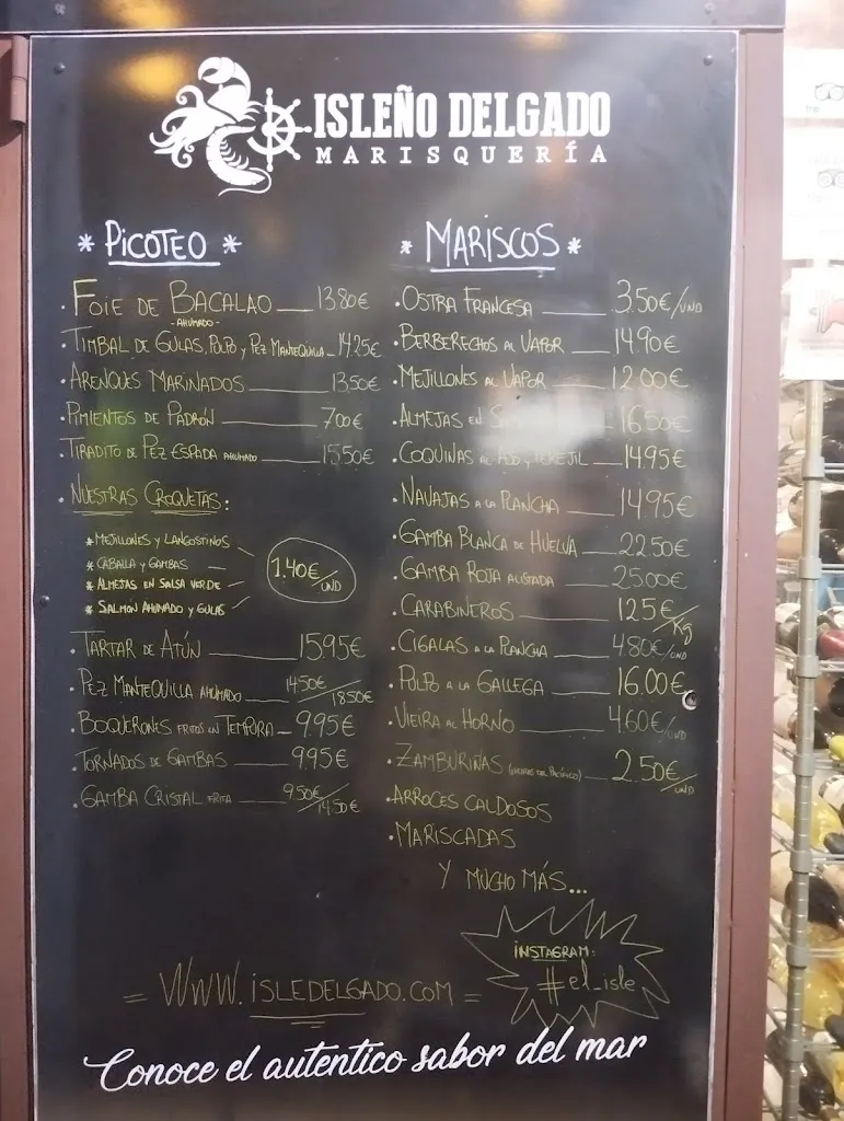 Menu_Isleño Delgado Marisqueria_Lagunaseca_image_4