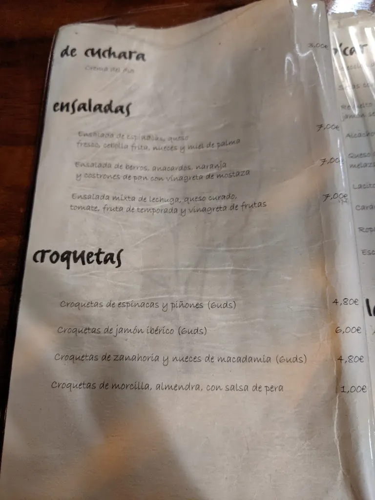 Menü_Tasca Faracho_Lagunaseca_Bild_3