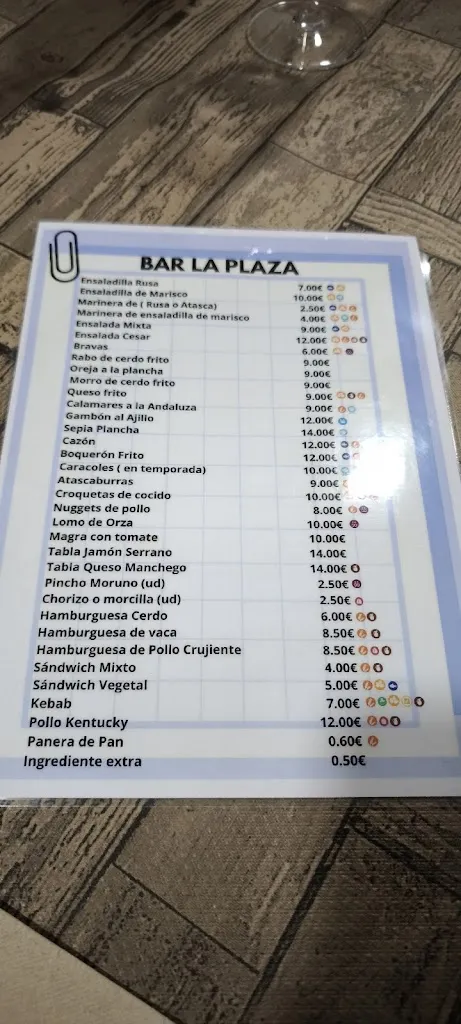 Menü_Bar La Plaza_Riópar_Bild_2