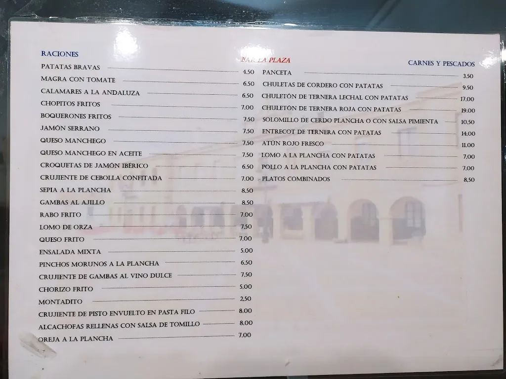 Menü_Bar La Plaza_Riópar_Bild_4