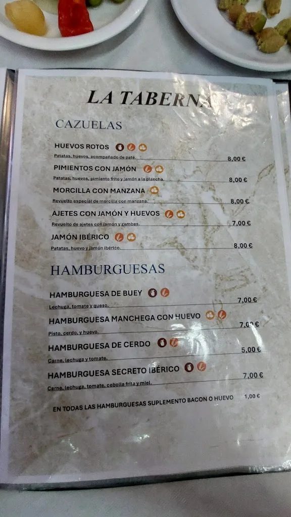 Menu_Oliver’s Tavern_Motilla del Palancar_image_2