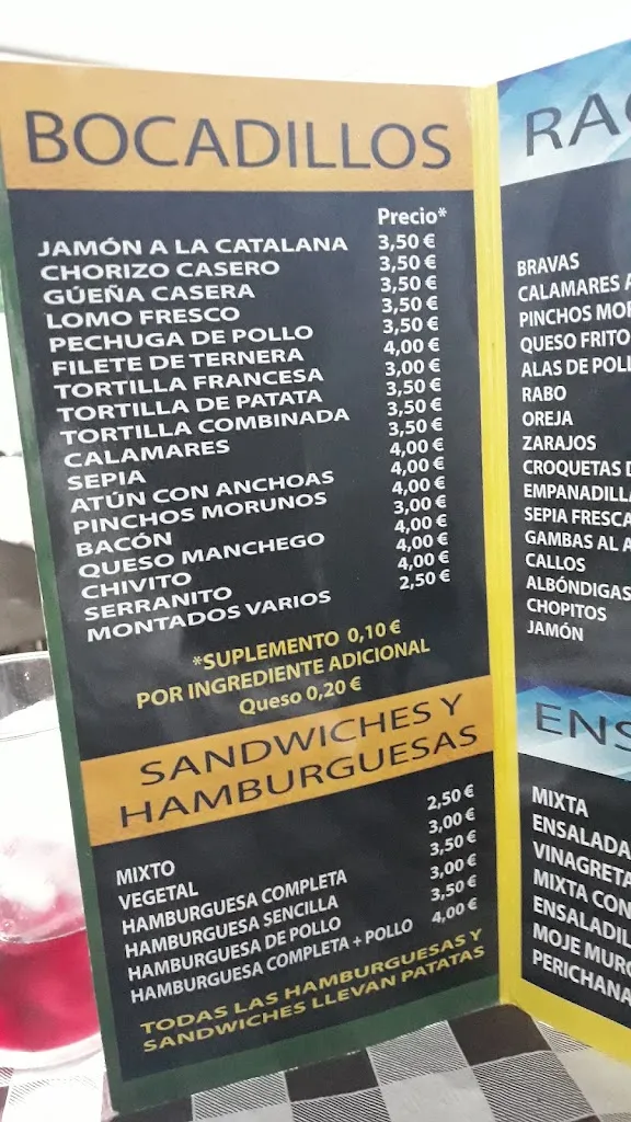 Menu_Bar Avenida_Motilla del Palancar_image_1