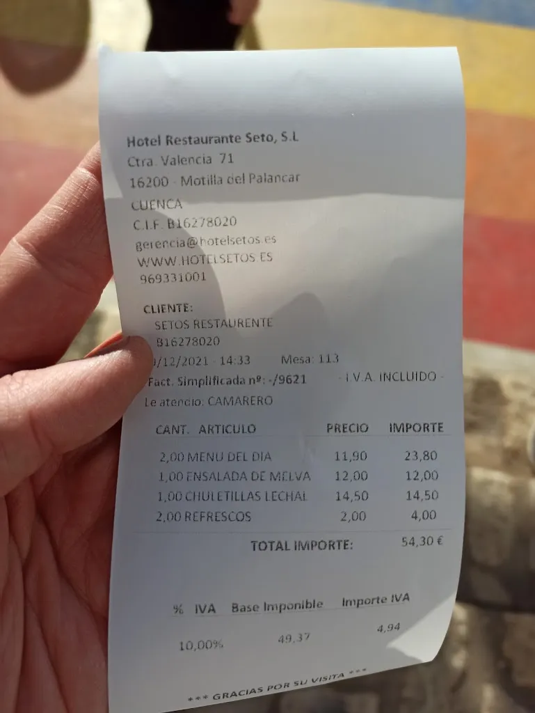 Rey Navarro_Hotel Restaurante Setos_Motilla del Palancar_recensione