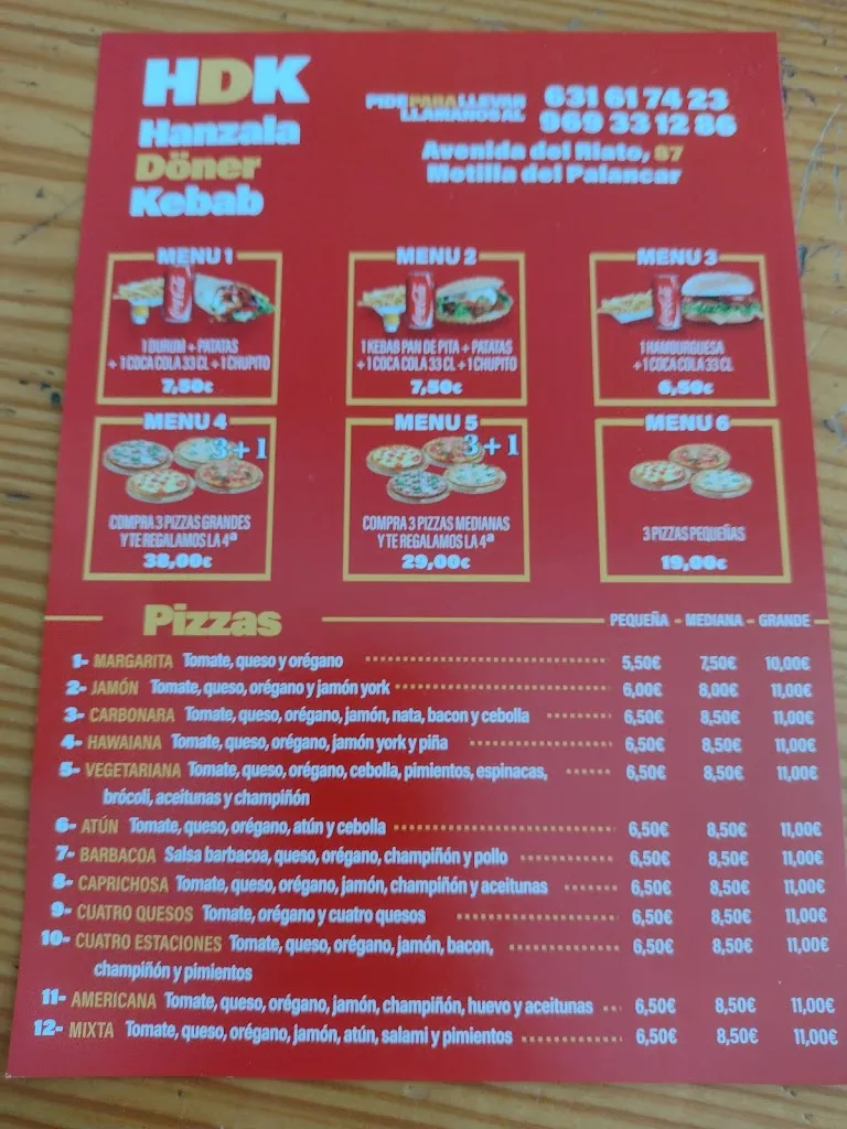 Menu_Kebab - Pizzeria 