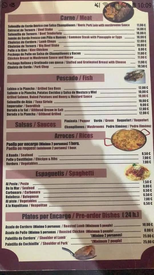 Menu_La Mario Restaurant_Peraleja La_image_1