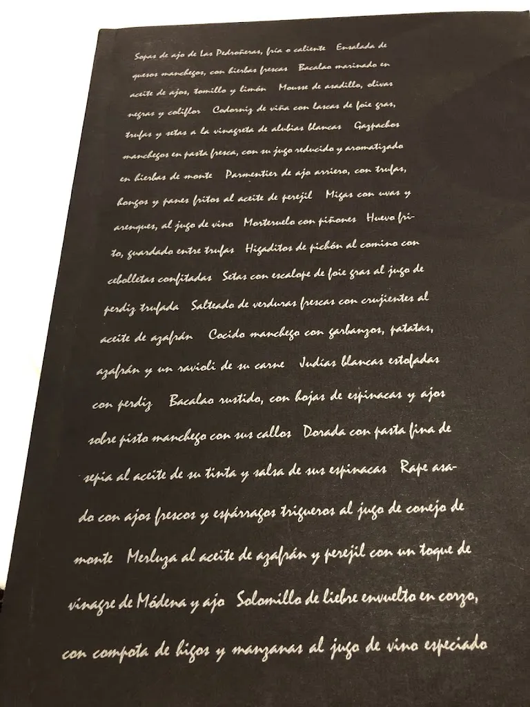 Menu_Restaurante Las Rejas. Manolo de La Osa_Pedroñeras Las_immagine_2