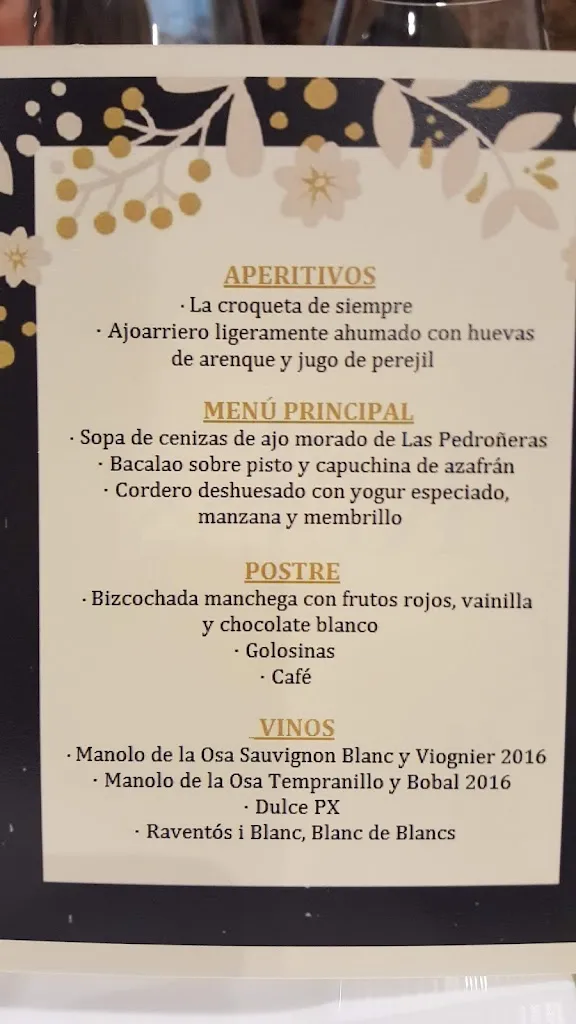 Menu_Restaurante Las Rejas. Manolo de La Osa_Pedroñeras Las_immagine_3