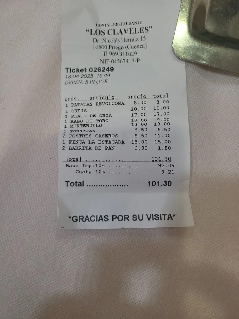 Luis Miguel Gómez Sierra_Hostal Restaurante Los Claveles_Priego_review