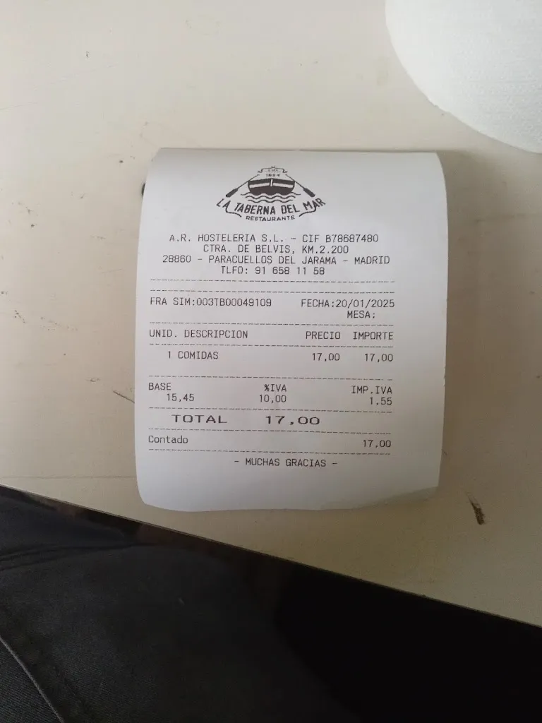 Jose Giraldez_La Taberna Del Mar_Paracuellos_review