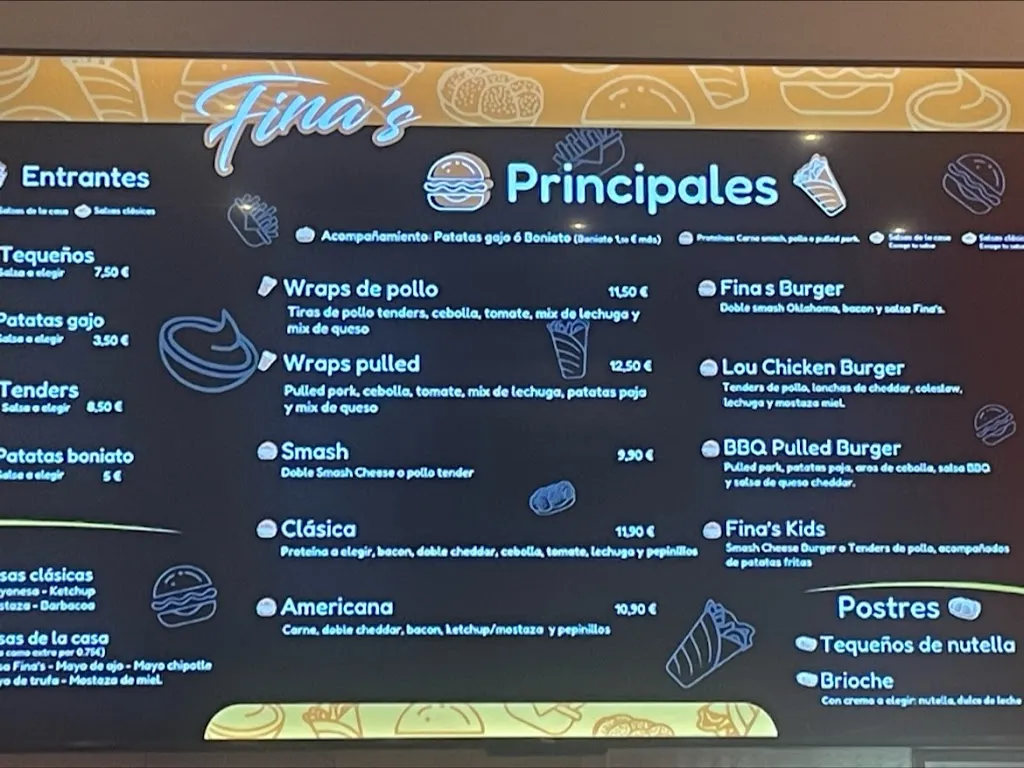 Menu_Fina’s burger_Paracuellos_immagine_2