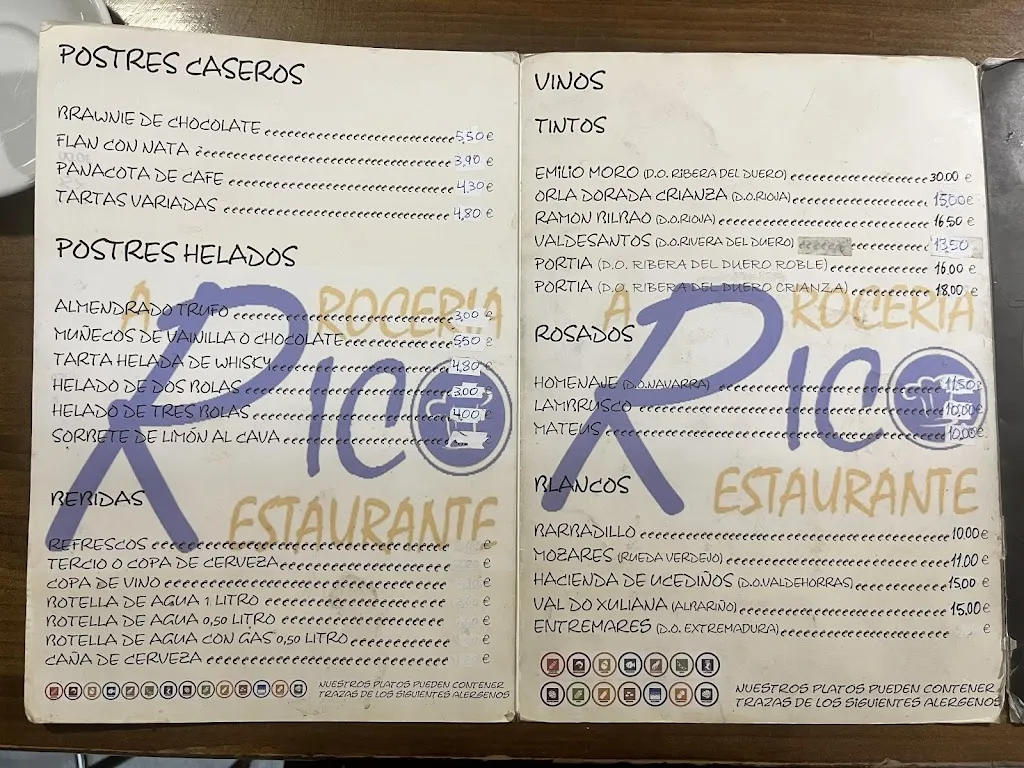 Menu_Arroceria Rico_Paracuellos_image_1