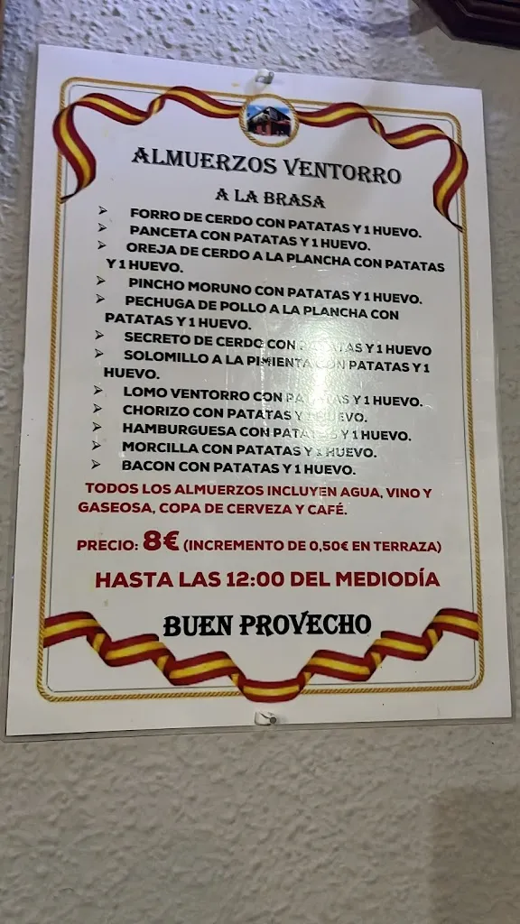 Menu_Restaurante Hostal “El Ventorro de Cuenca”_Sotorribas_immagine_1