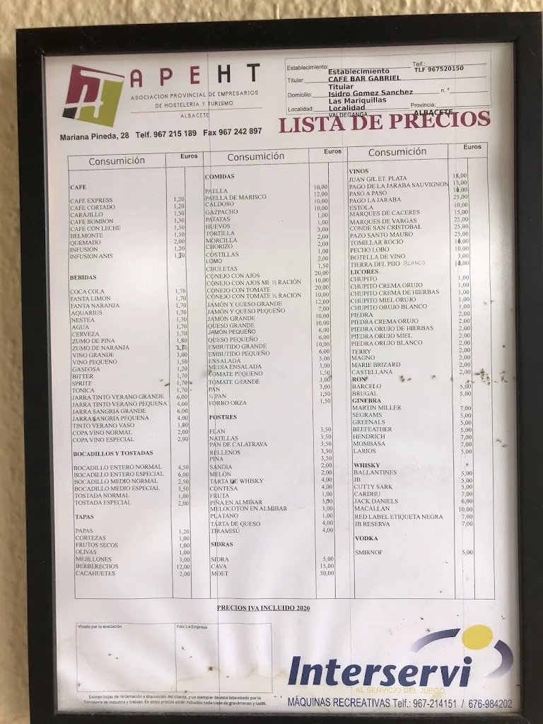 Menu_Las Mariquillas Restaurante_Valdeganga_image_3