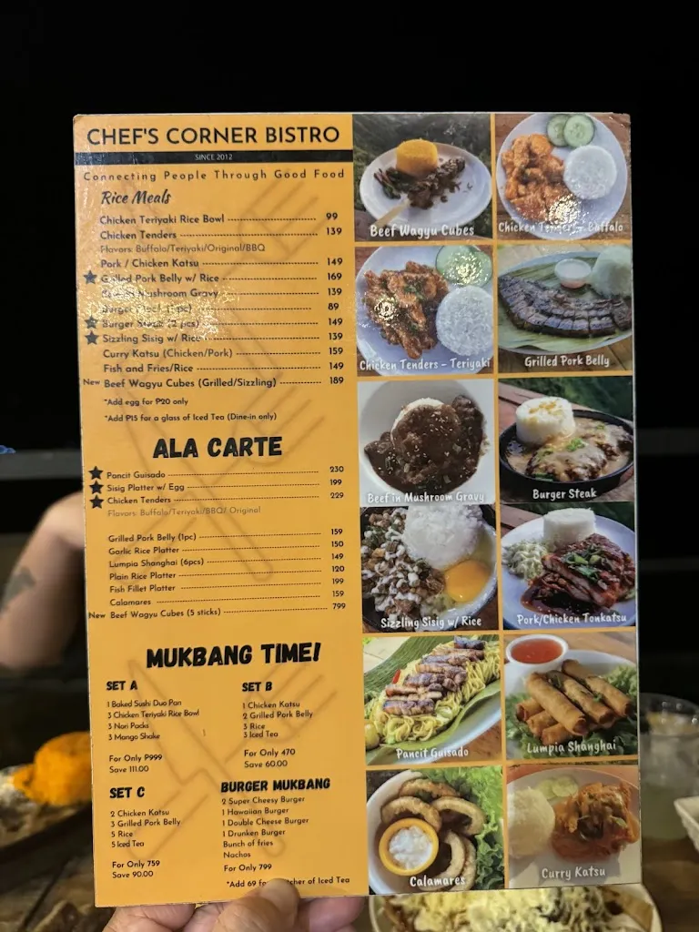 Menu_Chef's Corner Bistro - Gullas Heights_Minglanilla_image_4