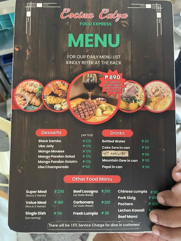 Menu_Cocina Calza Food Express_Minglanilla_image_1