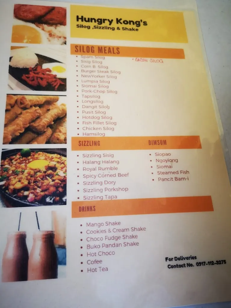 Menu_Hungry Kong's Food Place_Minglanilla_image_1