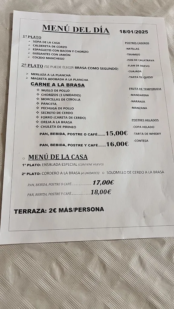 Menu_Hostal Restaurante Juan Antonio_Sisante_image_1