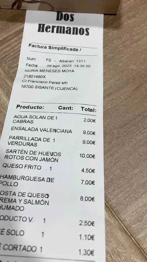 Luis Jose B.G._Bar Restaurante 2 Hermanos_Sisante_recensione