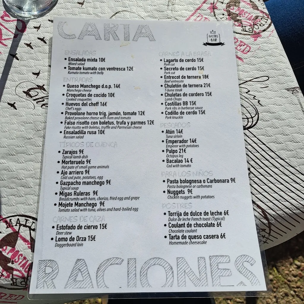 Menu_El Bar del Castillo_Torrubia del Castillo_image_4