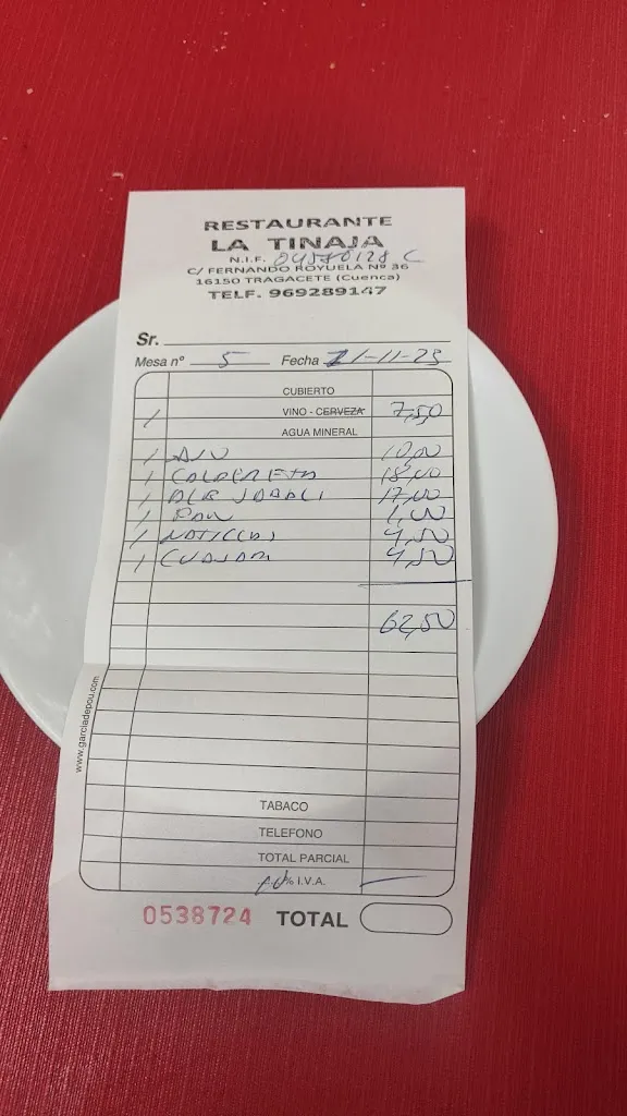 Joaquín Sosa Rosell_Restaurante LA TINAJA._Tragacete_recensione