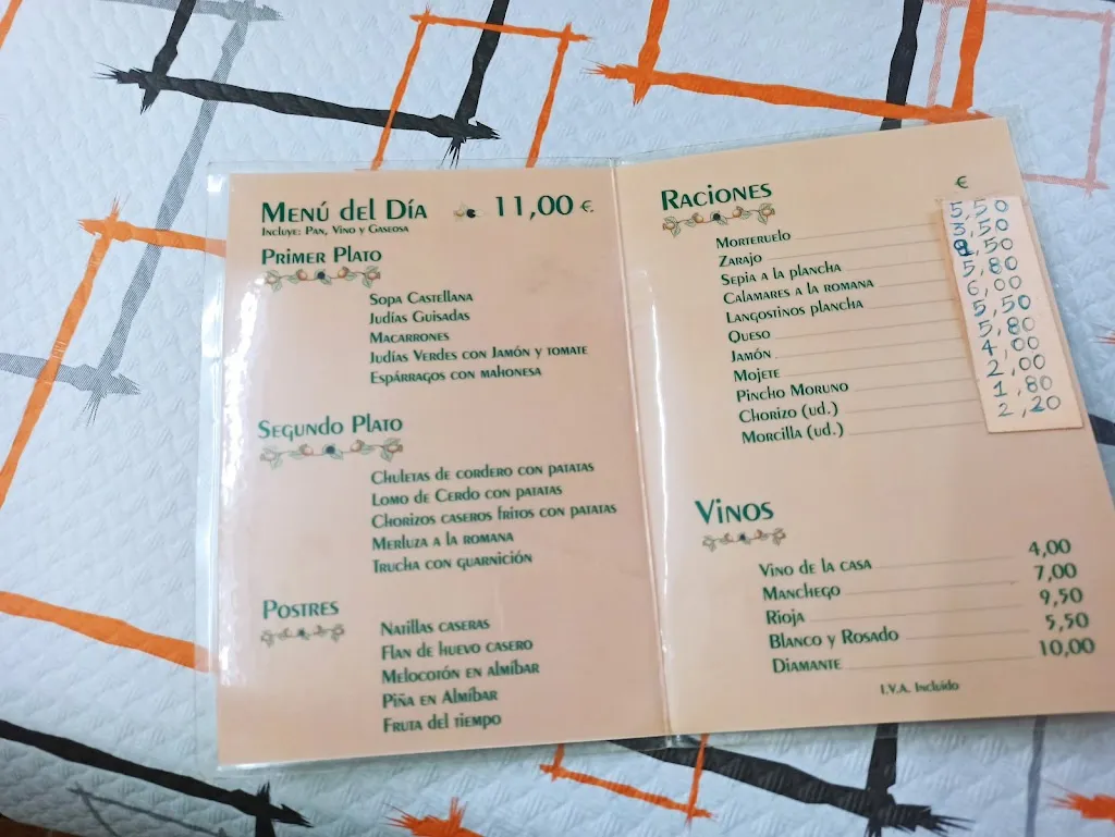 Menu_Bar-Restaurante El Coto_Tragacete_image_2