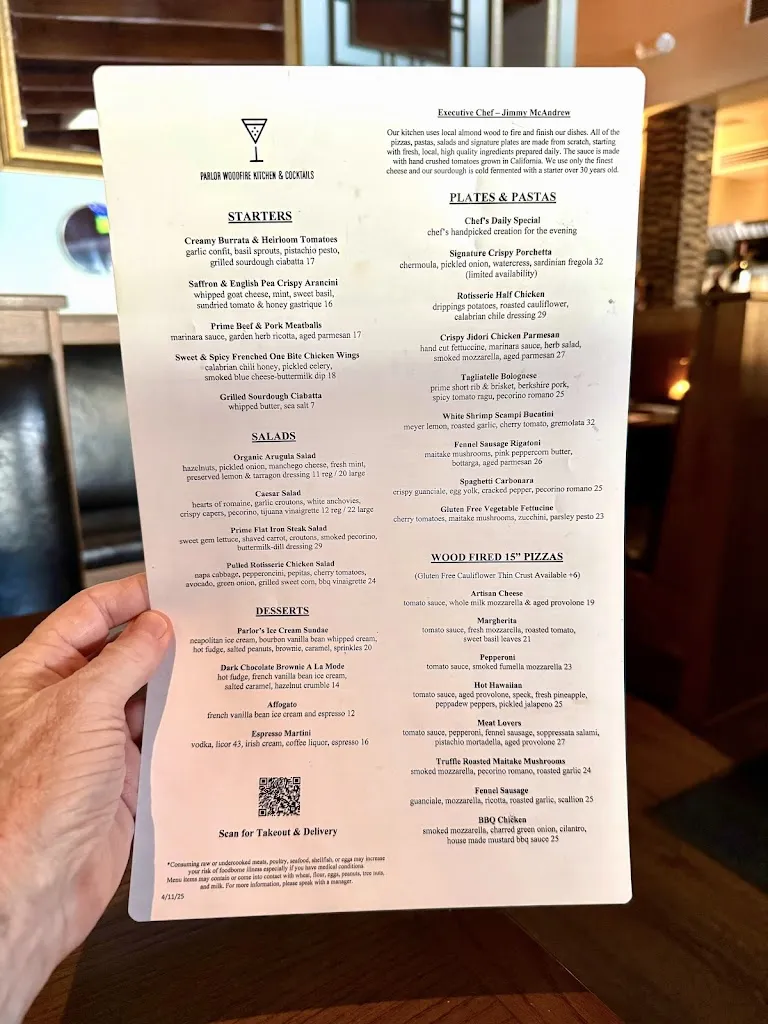 Menu_Parlor, Woodfire Kitchen & Cocktails_San Clemente_image_2