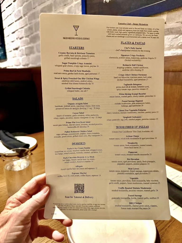 Menu_Parlor, Woodfire Kitchen & Cocktails_San Clemente_image_4